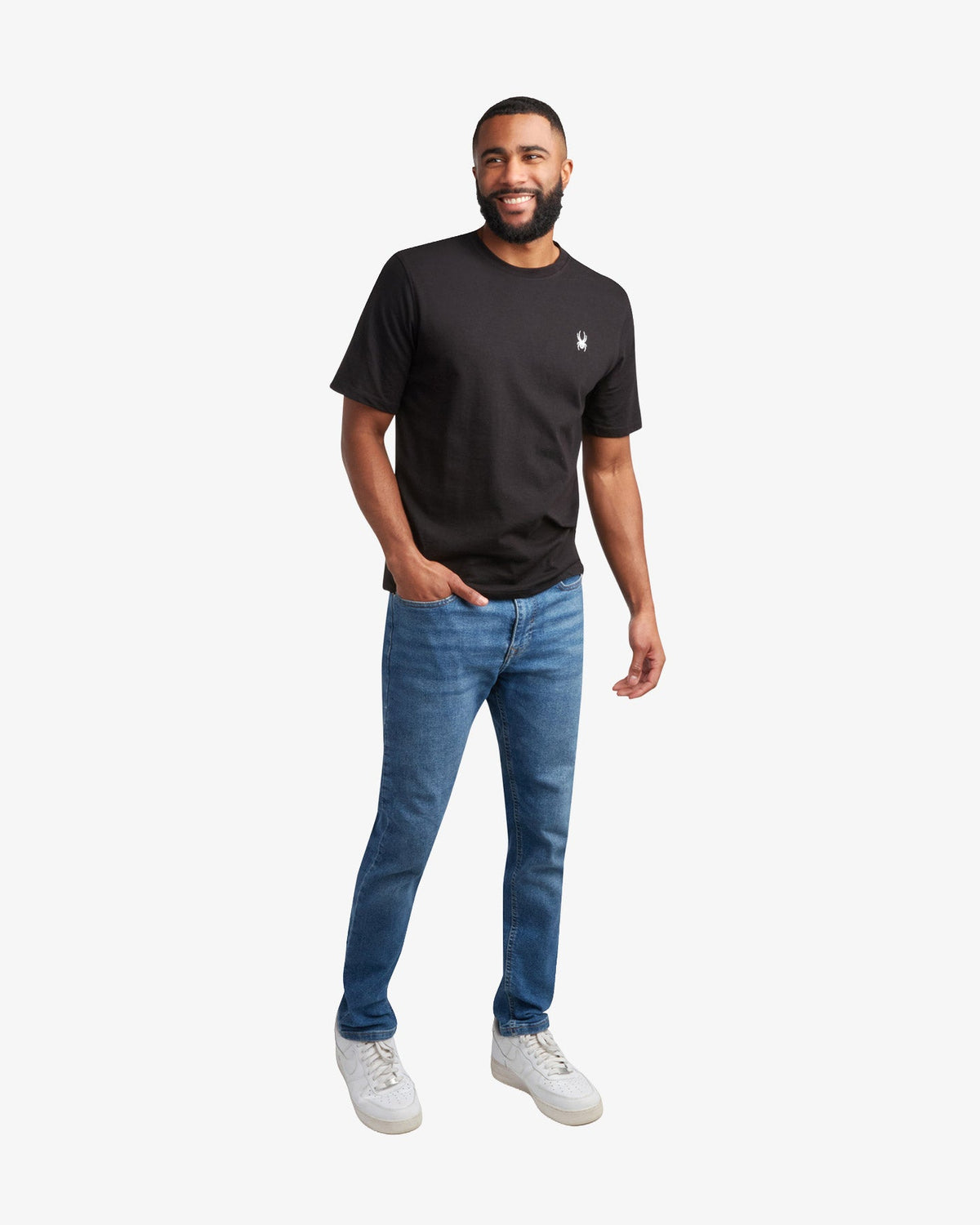 Men's Short Sleeve Mountain Tee - Black | Spyder Tops