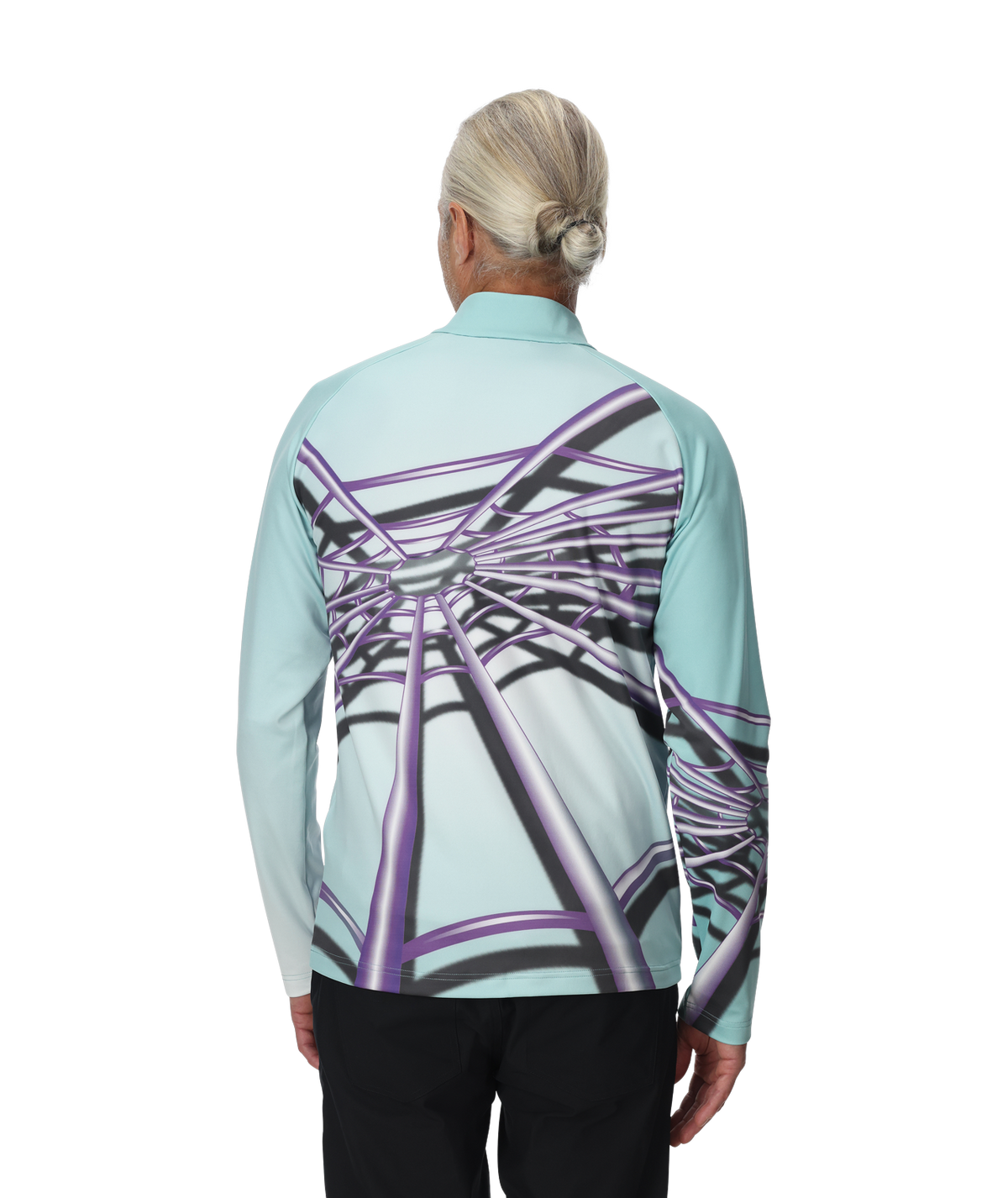 Men's Legacy Half Zip T-Neck - Glacier Blue | Spyder Midlayers|Baselayers