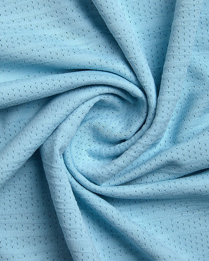 Men's Short Sleeve Jacquard Polo - Sky Blue | Spyder Tops
