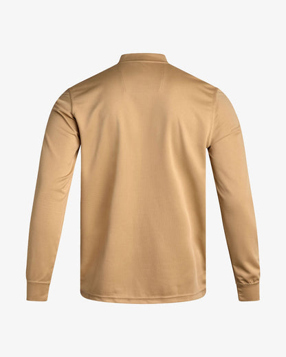 Men's Long Sleeve Thermal Henley - Sand | Spyder Tops