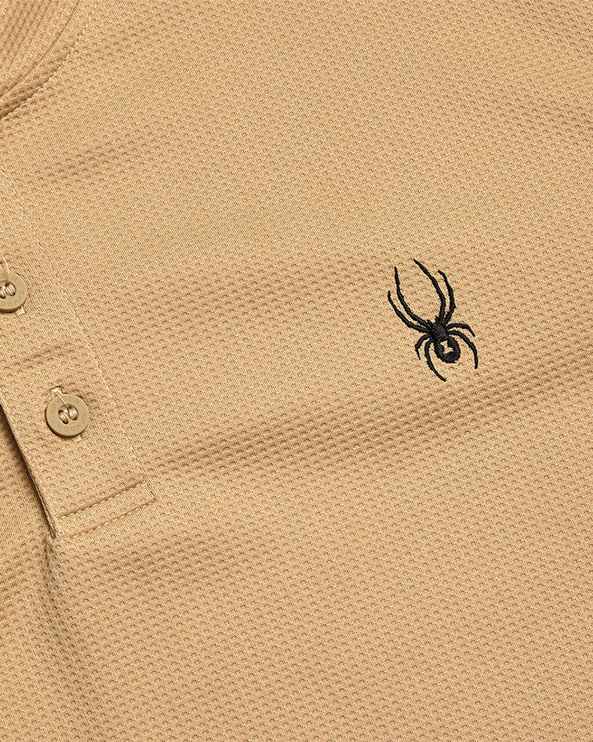 Men's Long Sleeve Thermal Henley - Sand | Spyder Tops