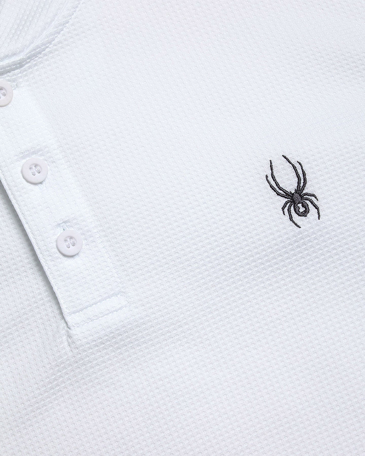 Men's Long Sleeve Thermal Henley - White | Spyder Tops