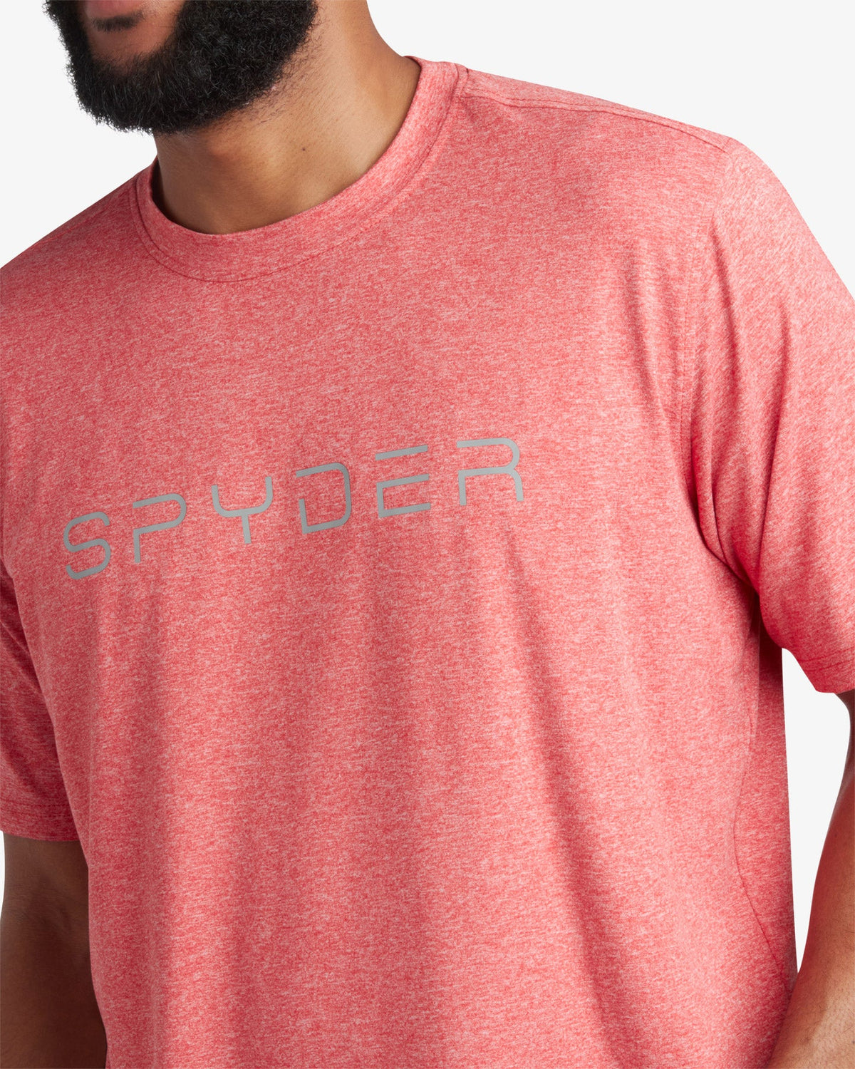 Men's Short Sleeve Wordmark Tee - Spyder Red | Spyder Tops
