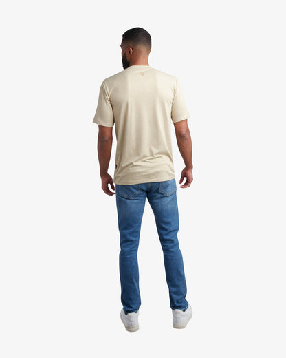 Men's Short Sleeve Wordmark Tee - Stone | Spyder Tops