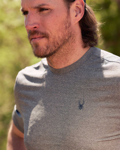 Men's Short Sleeve - Light Gray | Spyder Tops