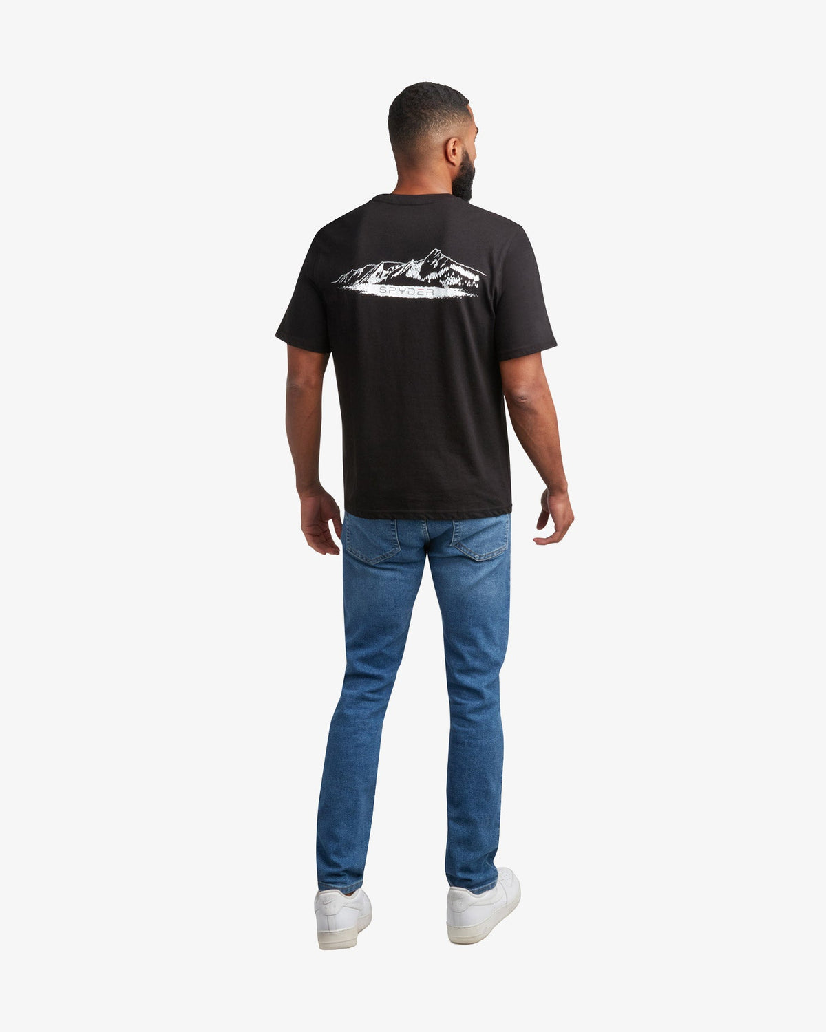 Men's Short Sleeve Mountain Tee - Black | Spyder Tops