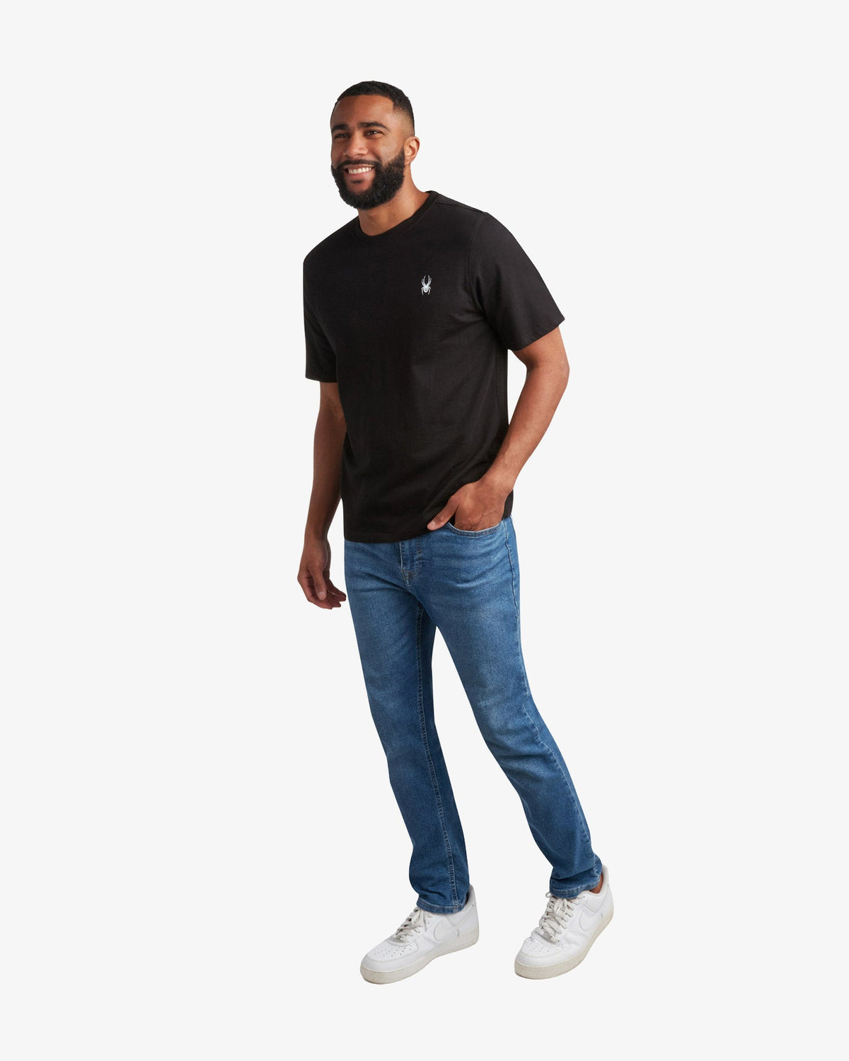 Men's Short Sleeve Mountain Tee - Black | Spyder Tops