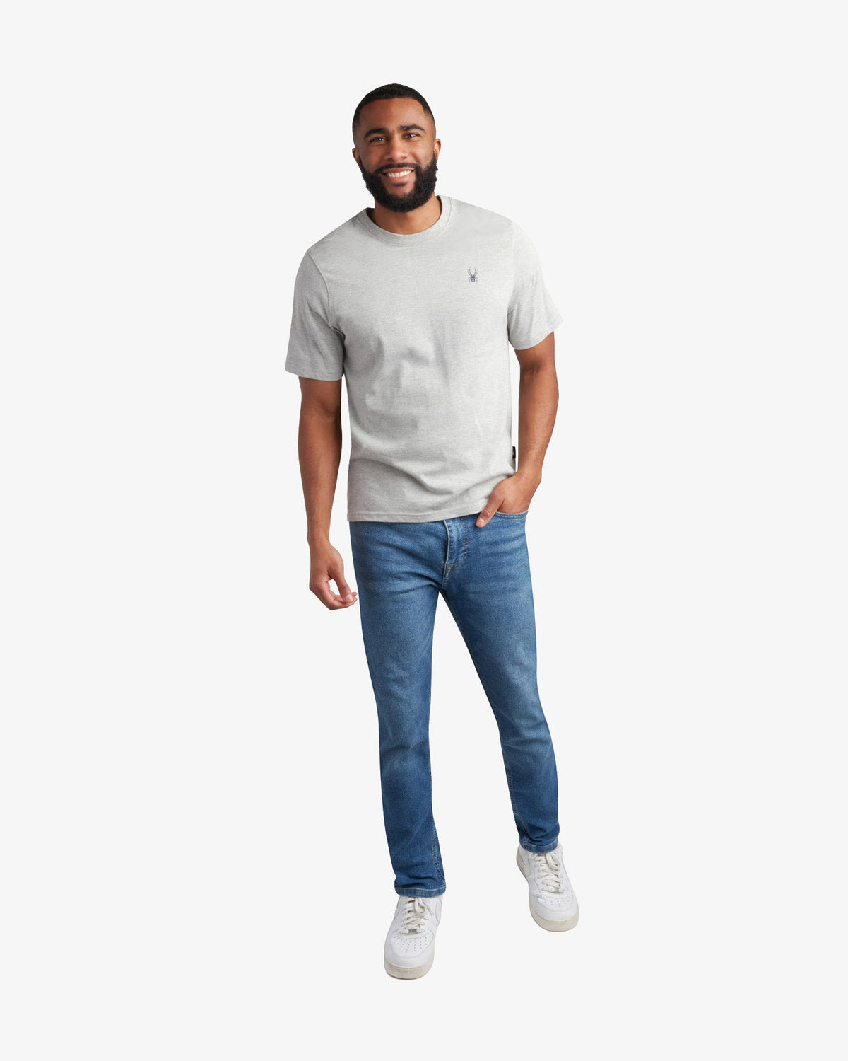 Men's Short Sleeve Mountain Tee - Heather Gray | Spyder Tops