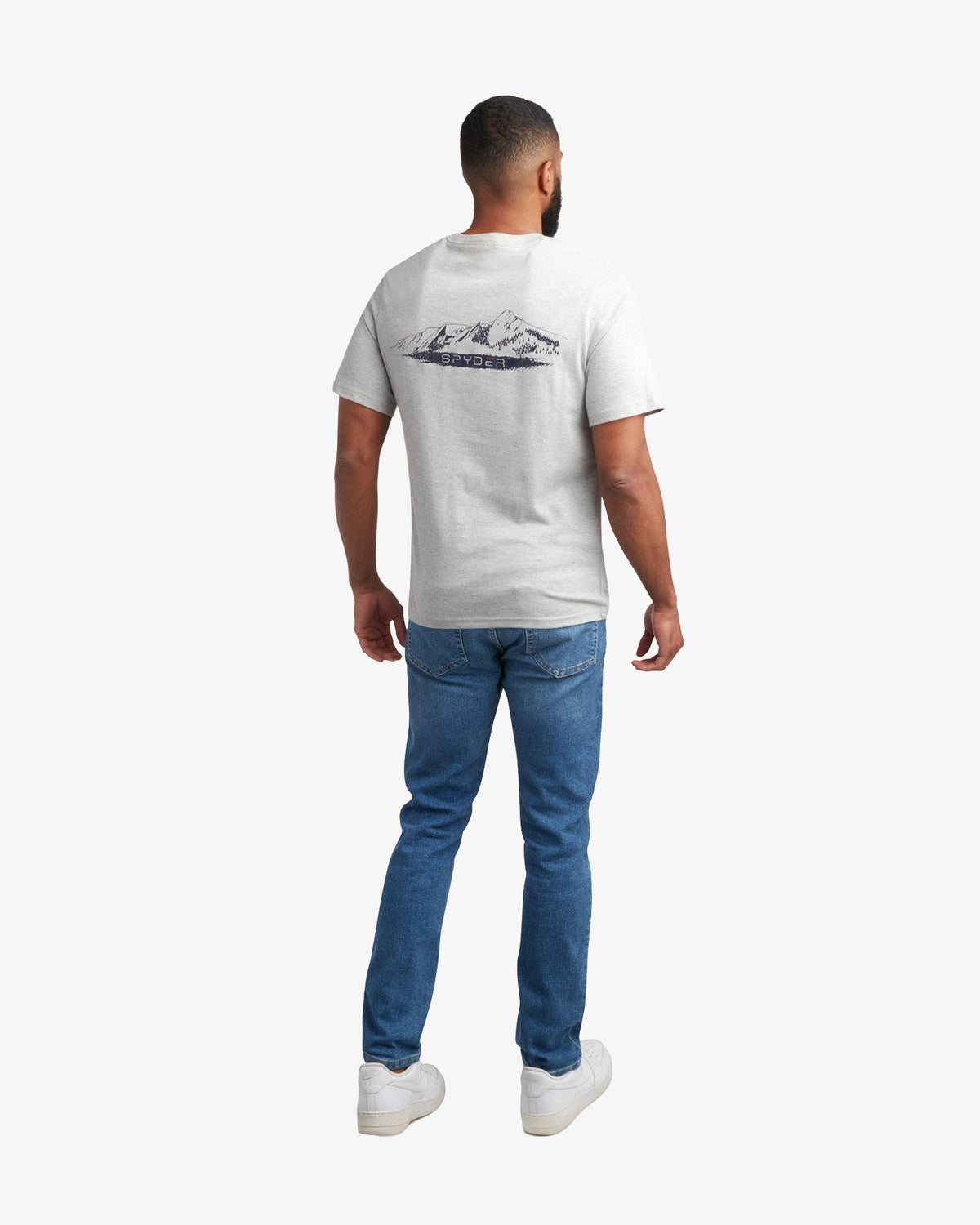 Men's Short Sleeve Mountain Tee - Heather Gray | Spyder Tops