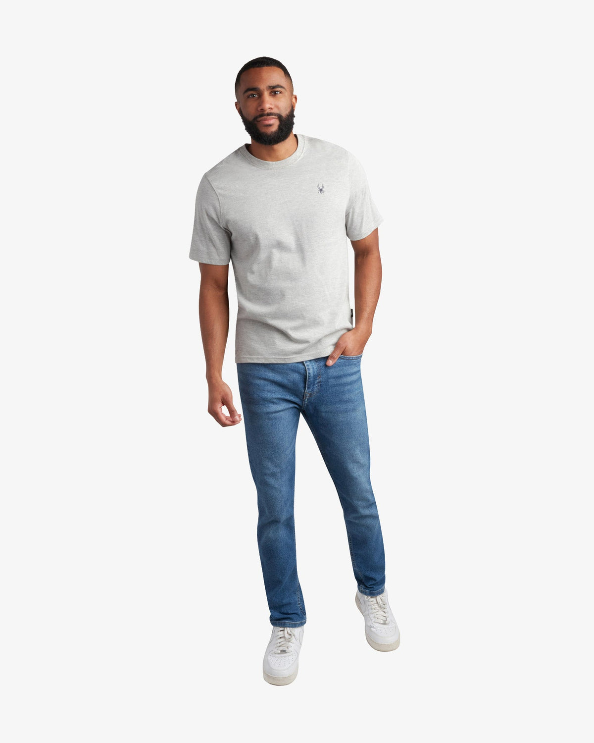 Men's Short Sleeve Mountain Tee - Heather Gray | Spyder Tops