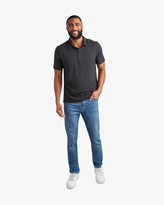 Men's Short Sleeve Jersey Polo - Black | Spyder Tops