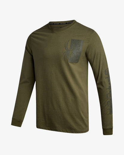 Men's Split Logo Long Sleeve - Sage | Spyder Tops