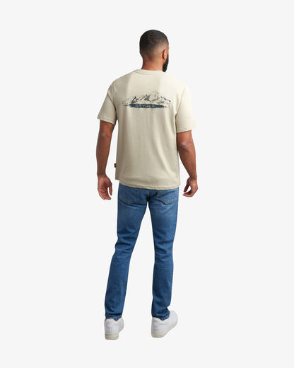Men's Short Sleeve Mountain Tee - Stone | Spyder Tops