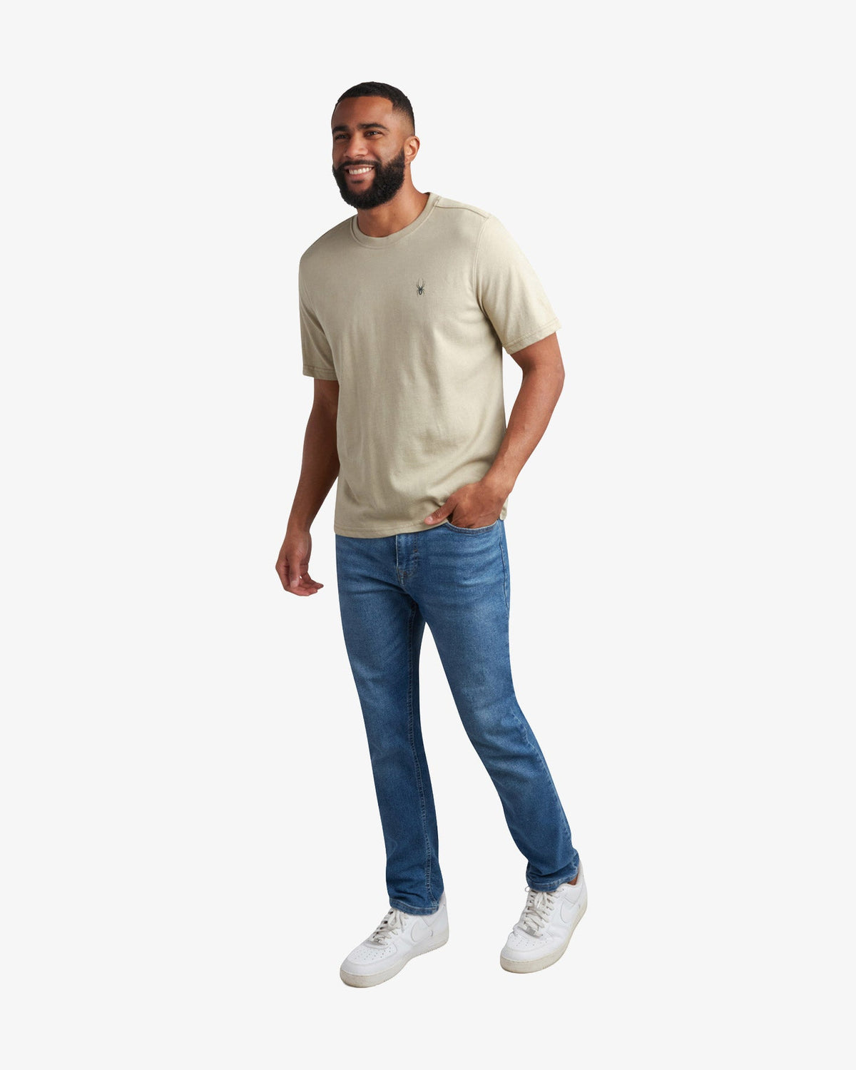 Men's Short Sleeve Mountain Tee - Stone | Spyder Tops