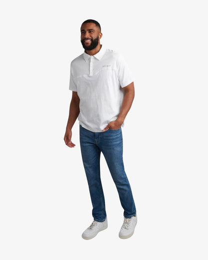 Men's Short Sleeve Interlock Polo - White | Spyder Tops