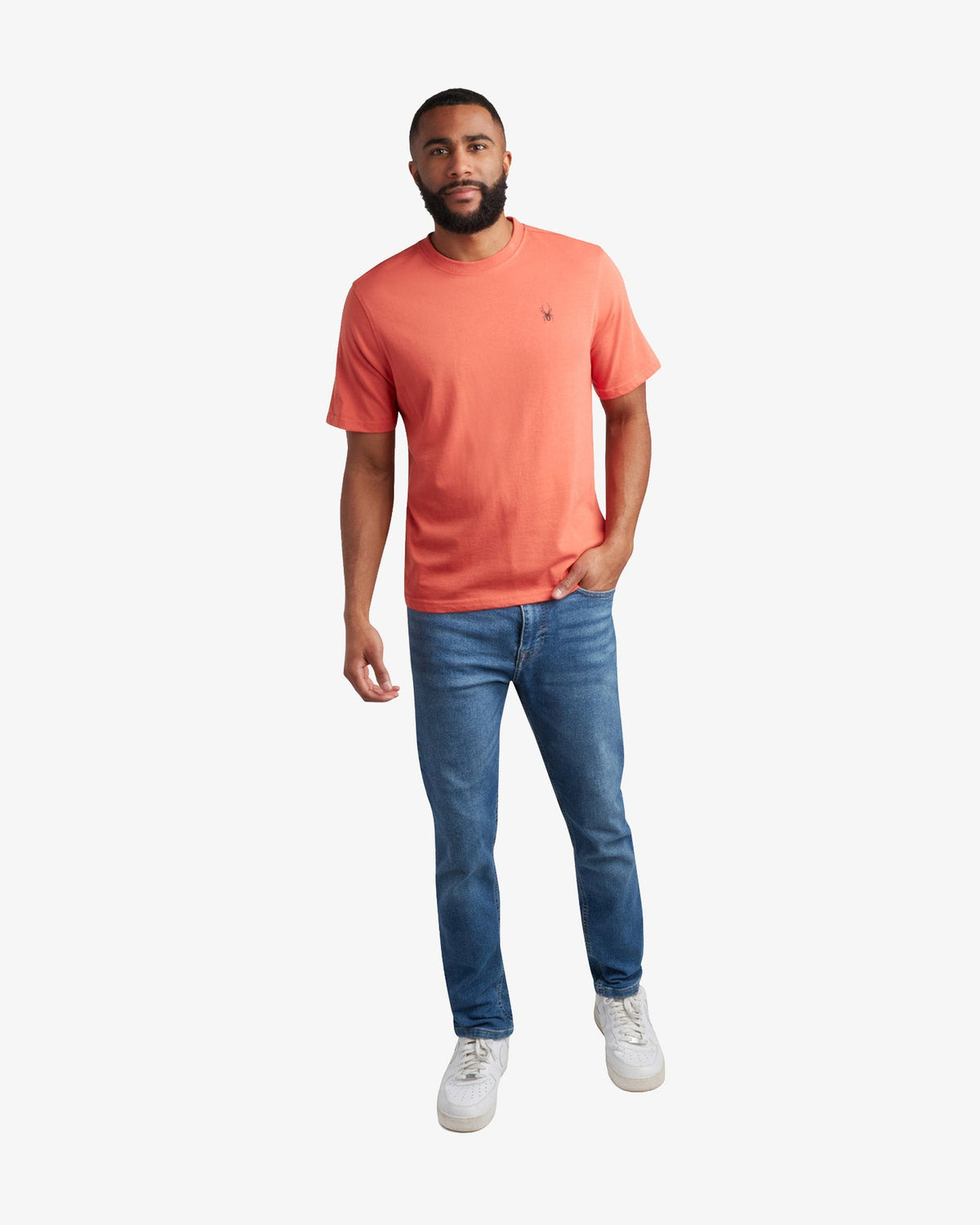 Men's Short Sleeve Mountain Tee - Burnt Orange | Spyder Tops