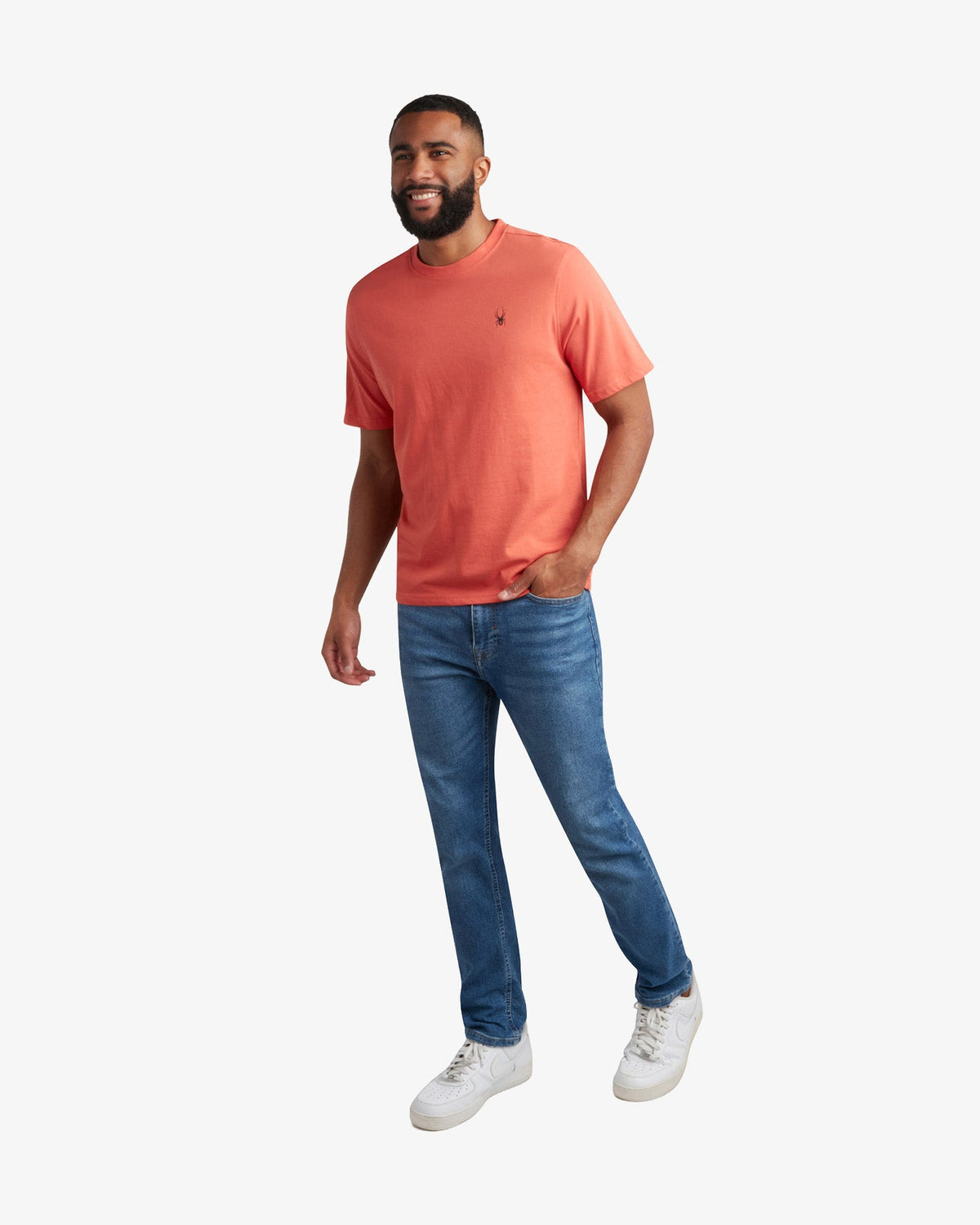 Men's Short Sleeve Mountain Tee - Burnt Orange | Spyder Tops