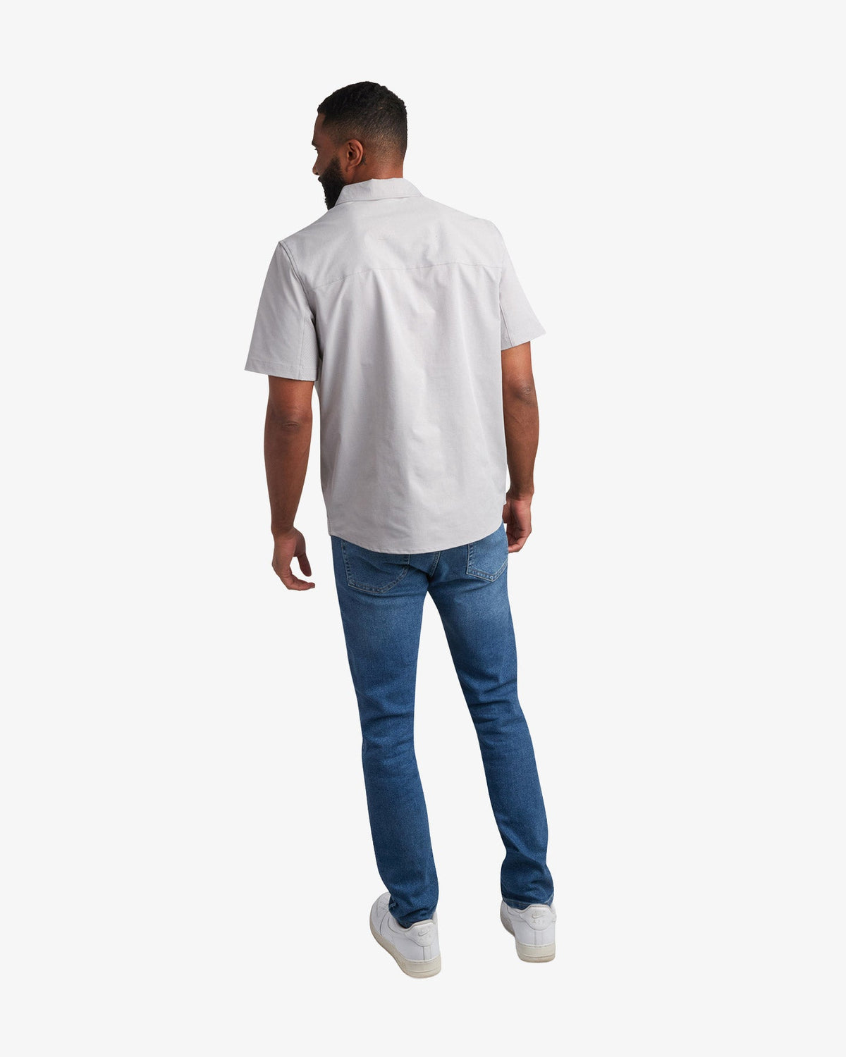 Men's Short Sleeve Ripstop Polo - Pewter | Spyder Tops