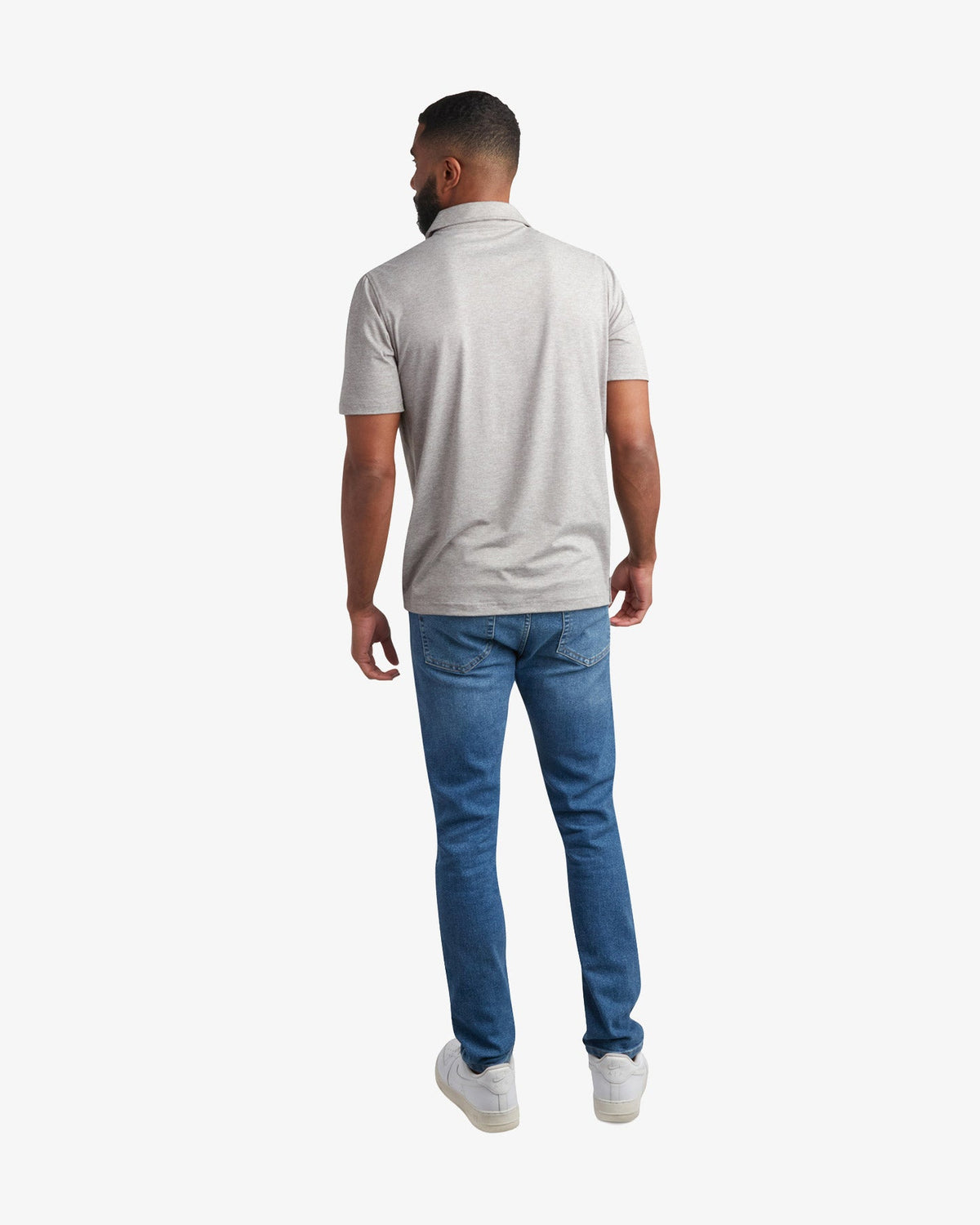 Men's Short Sleeve Jersey Polo - Heather Gray | Spyder Tops