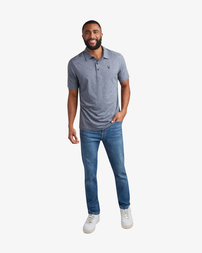 Men's Short Sleeve Jersey Polo - Navy | Spyder Tops