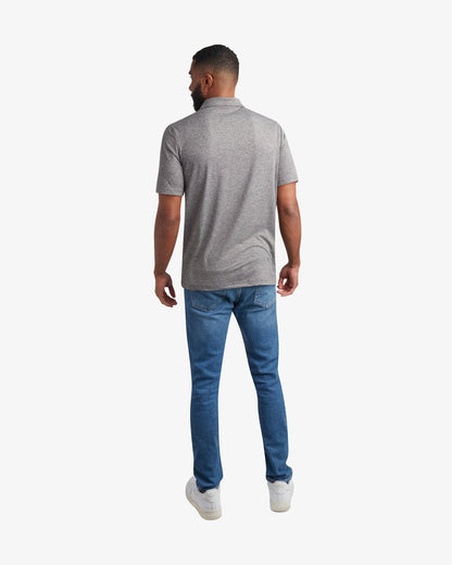 Men's Short Sleeve Jersey Polo - Charcoal | Spyder Tops