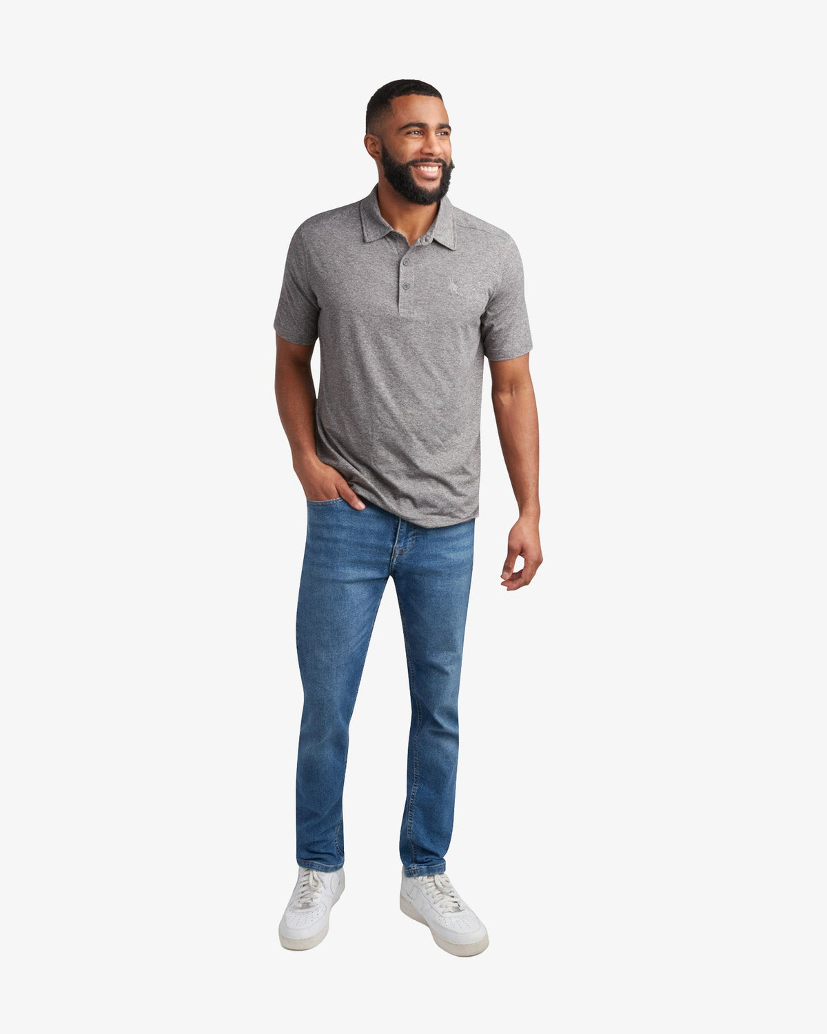 Men's Short Sleeve Jersey Polo - Charcoal | Spyder Tops