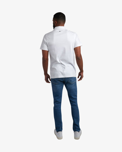 Men's Short Sleeve Color Block Polo - White | Spyder Tops