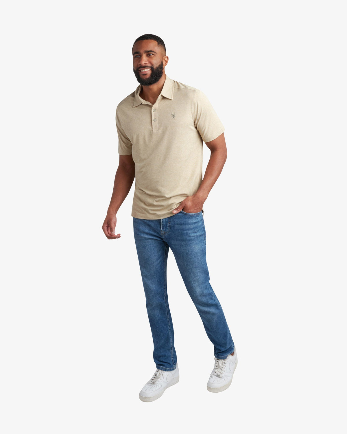 Men's Short Sleeve Jersey Polo - Stone | Spyder Tops