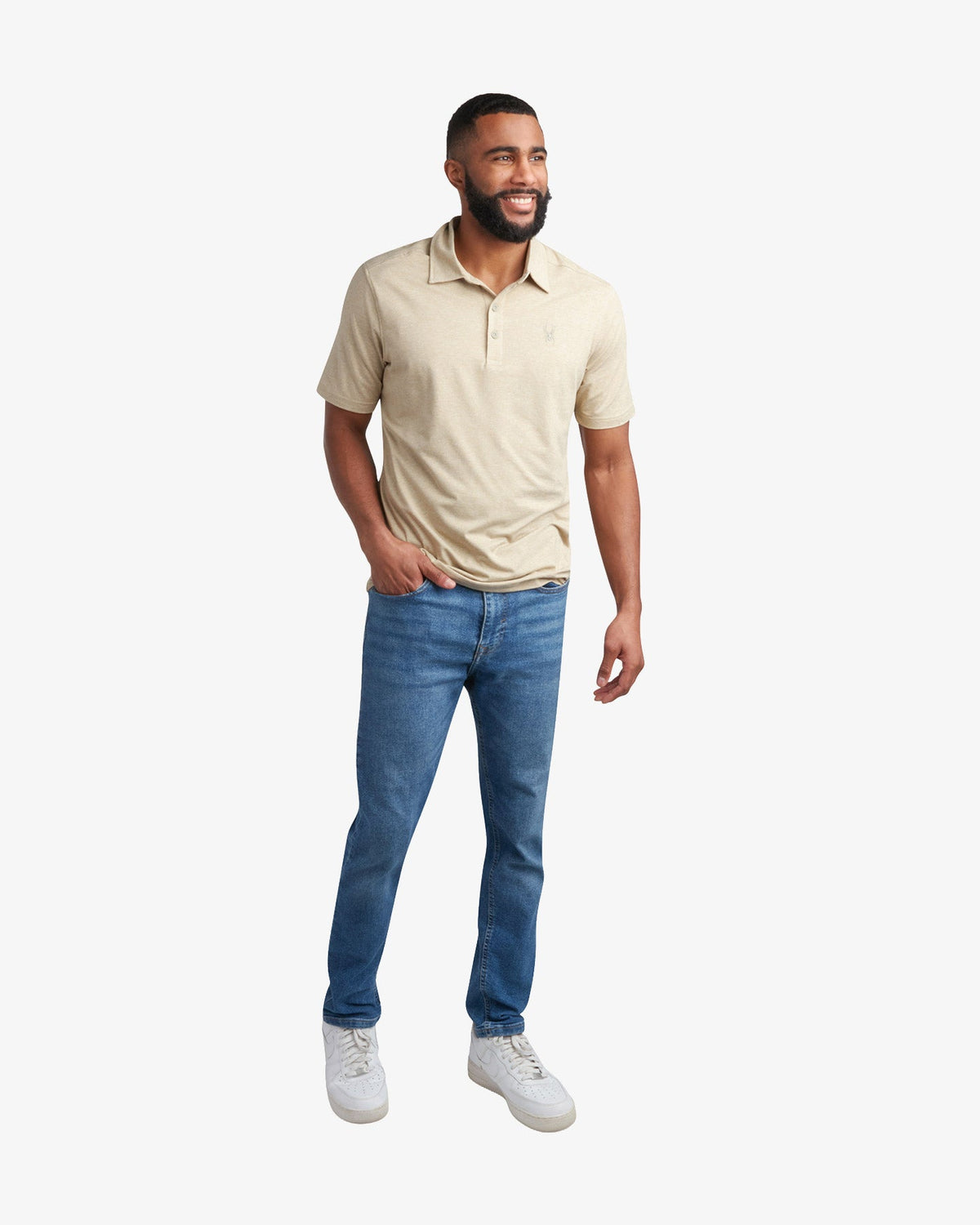 Men's Short Sleeve Jersey Polo - Stone | Spyder Tops