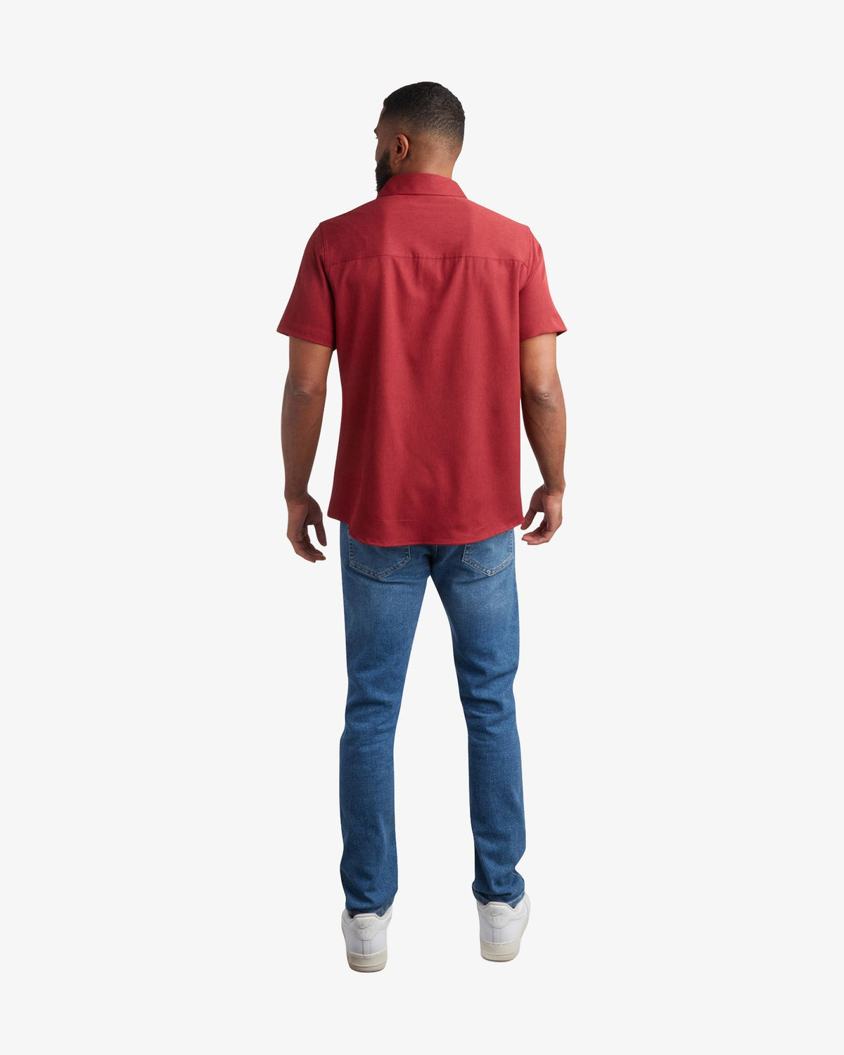Men's Short Sleeve Mini Stripe Polo - Pomegranate | Spyder Tops
