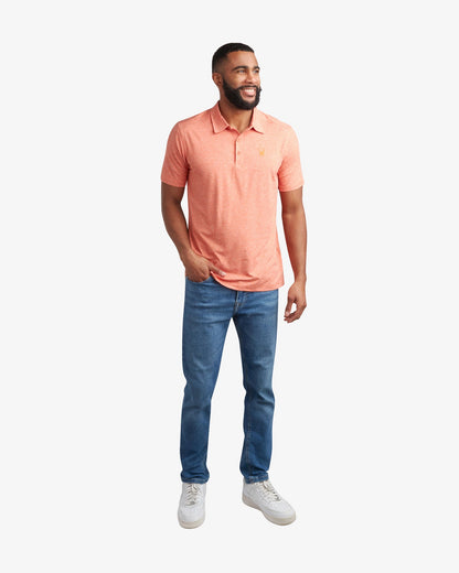 Men's Short Sleeve Jersey Polo - Burnt Orange | Spyder Tops