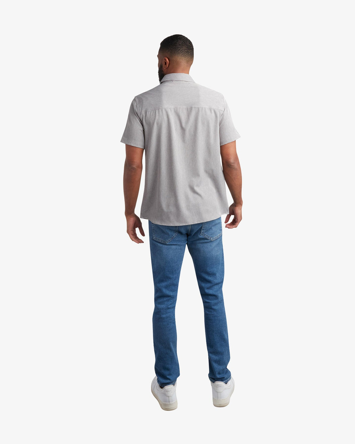 Men's Short Sleeve Mini Stripe Polo - Gray | Spyder Tops