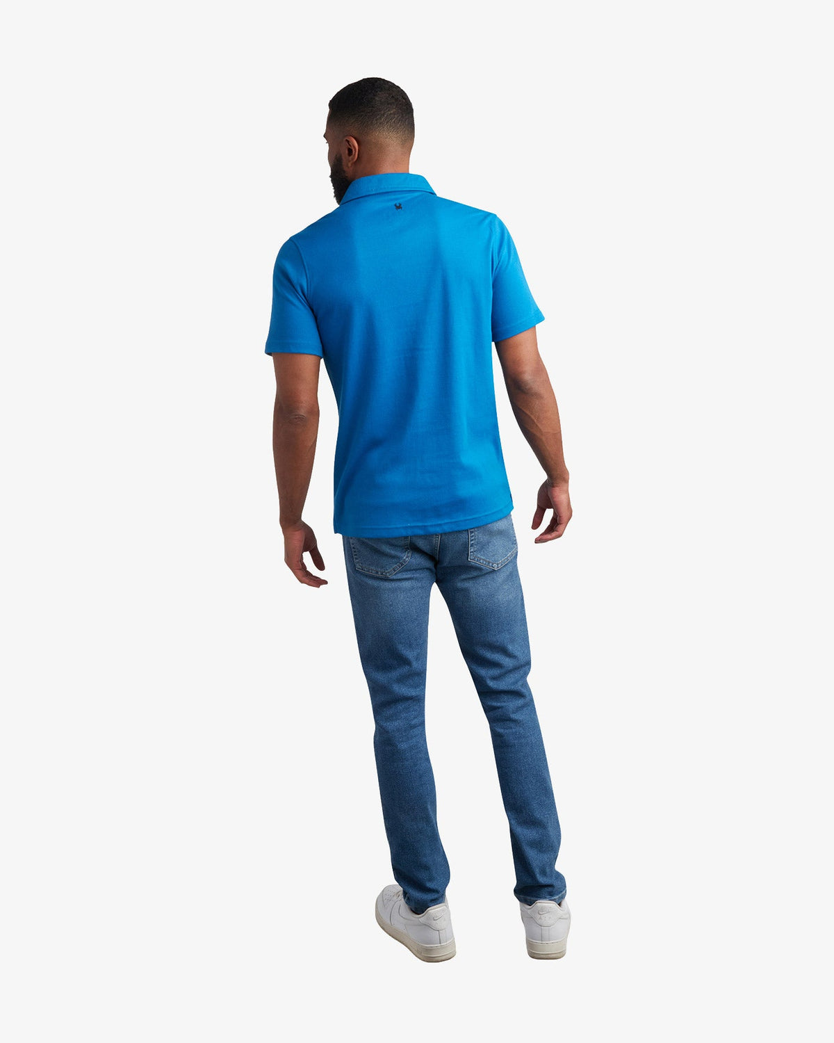 Men's Short Sleeve Color Block Polo - Cobalt | Spyder Tops