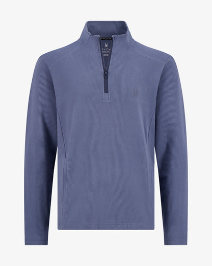 Men's Corduroy Quarter Zip - Midnight Blue | Spyder Sweatshirt