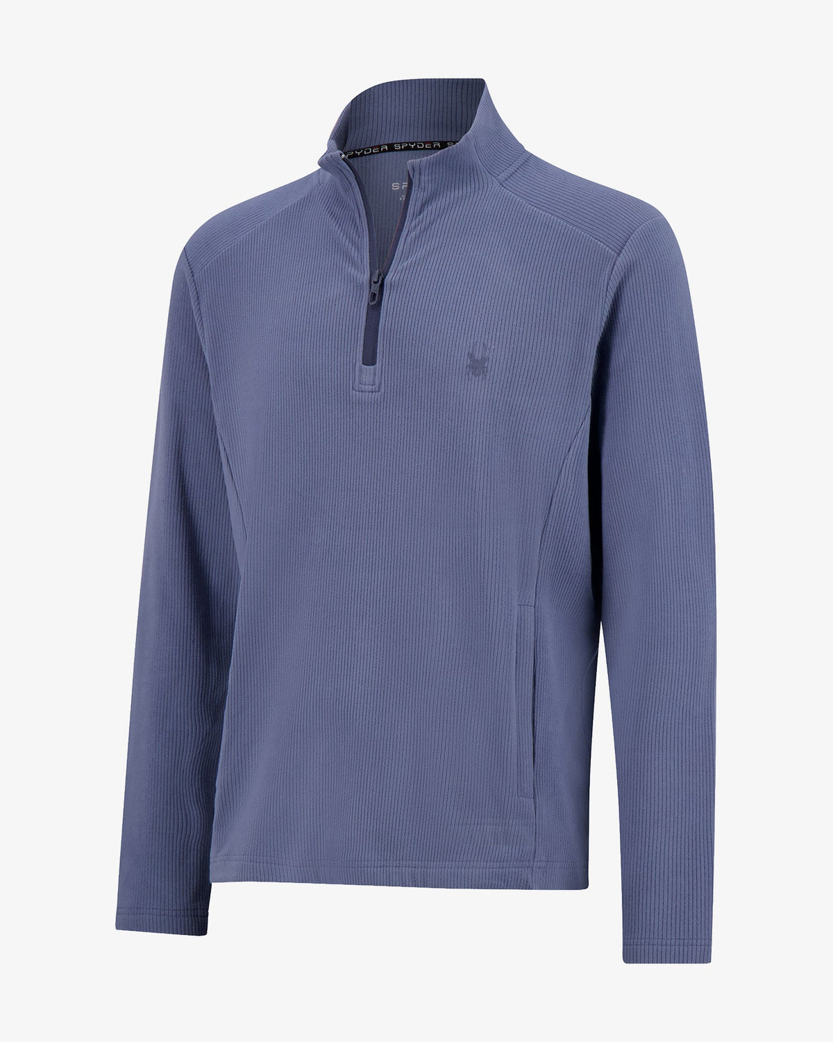 Men's Corduroy Quarter Zip - Midnight Blue | Spyder Sweatshirt