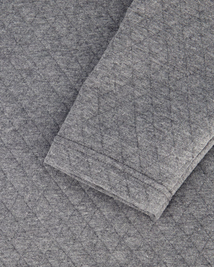 Men's Diamond Quilt Quarter Zip - Gray | Spyder Sweatshirt