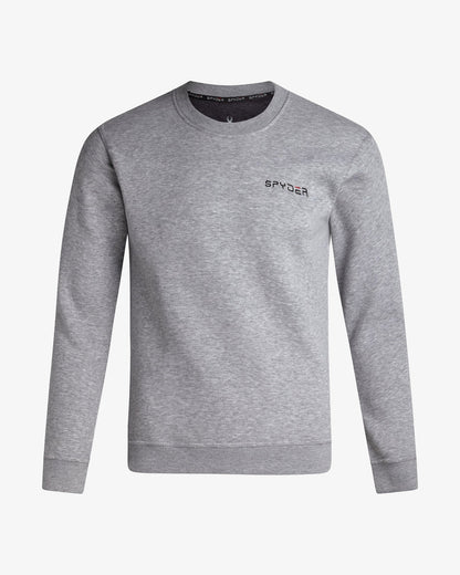 Men's Fleece Crew - Light Gray Heather | Spyder Sweatshirt