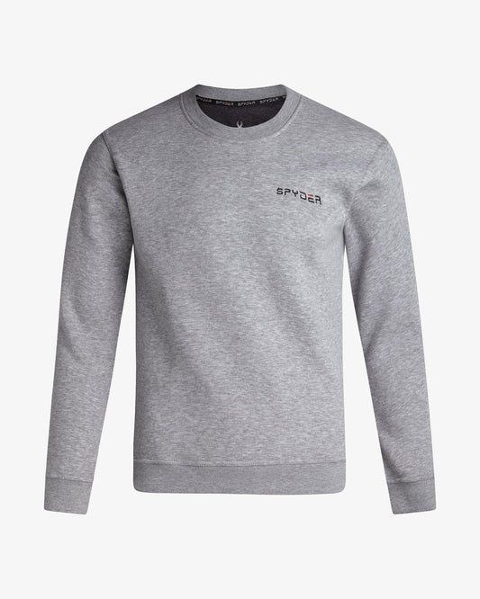 Men's Fleece Crew - Light Gray Heather | Spyder Sweatshirt