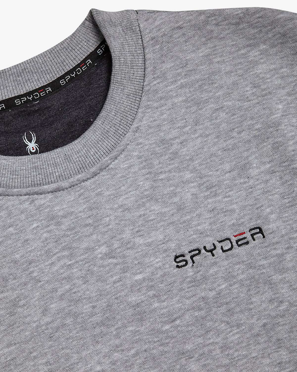 Men's Fleece Crew - Light Gray Heather | Spyder Sweatshirt