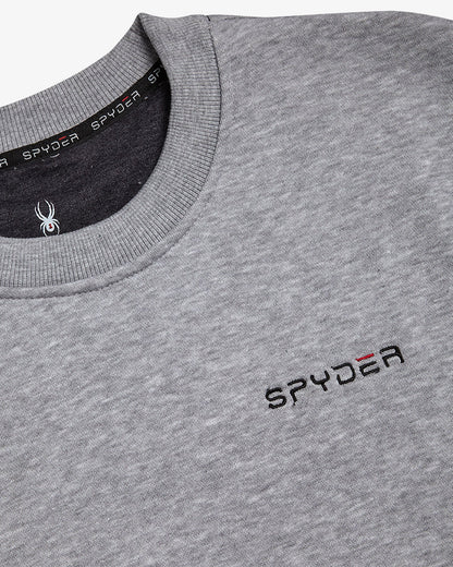 Men's Fleece Crew - Light Gray Heather | Spyder Sweatshirt