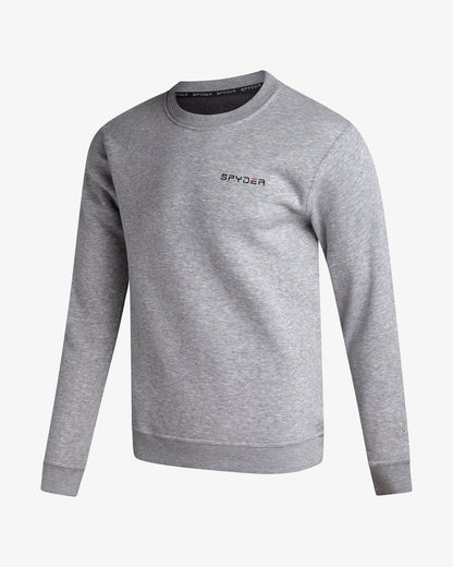 Men's Fleece Crew - Light Gray Heather | Spyder Sweatshirt