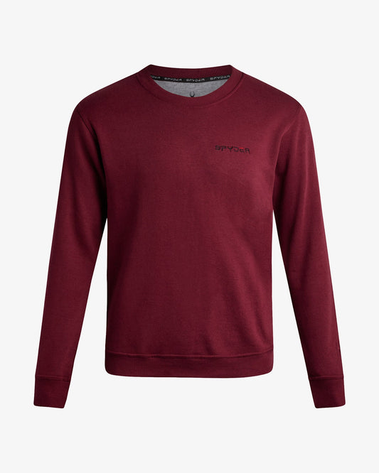 Men's Fleece Crew - Mahogany | Spyder Sweatshirt