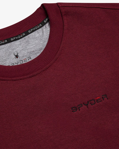 Men's Fleece Crew - Mahogany | Spyder Sweatshirt