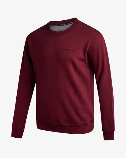 Men's Fleece Crew - Mahogany | Spyder Sweatshirt