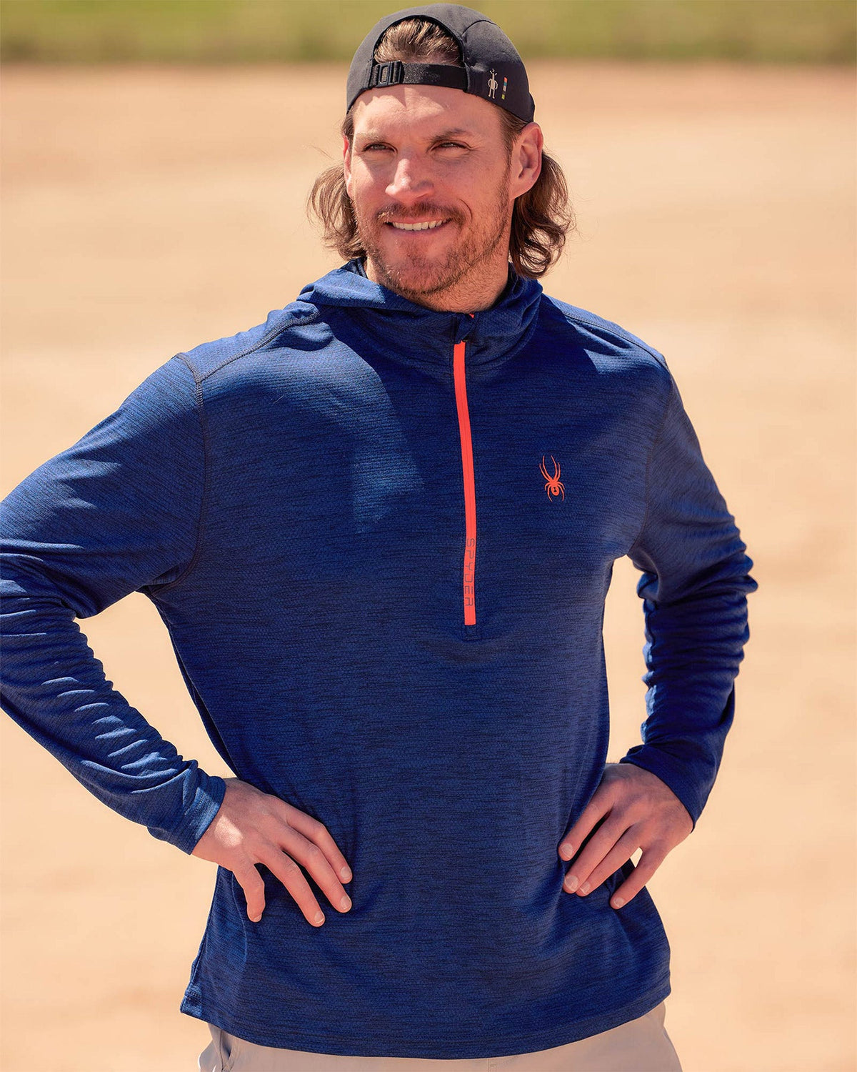 Men's Knit Half Zip - Blue | Spyder Sweatshirt