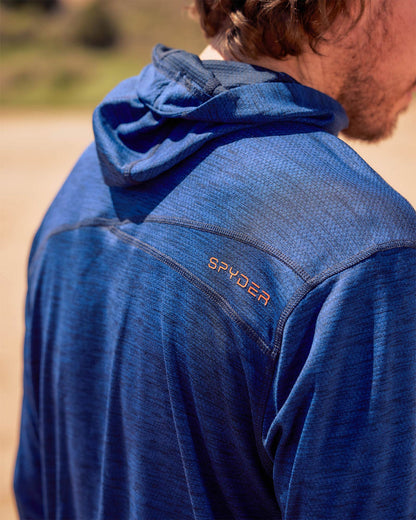Men's Knit Half Zip - Blue | Spyder Sweatshirt