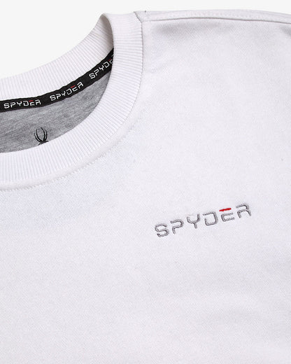 Men's Fleece Crew - White | Spyder Sweatshirt