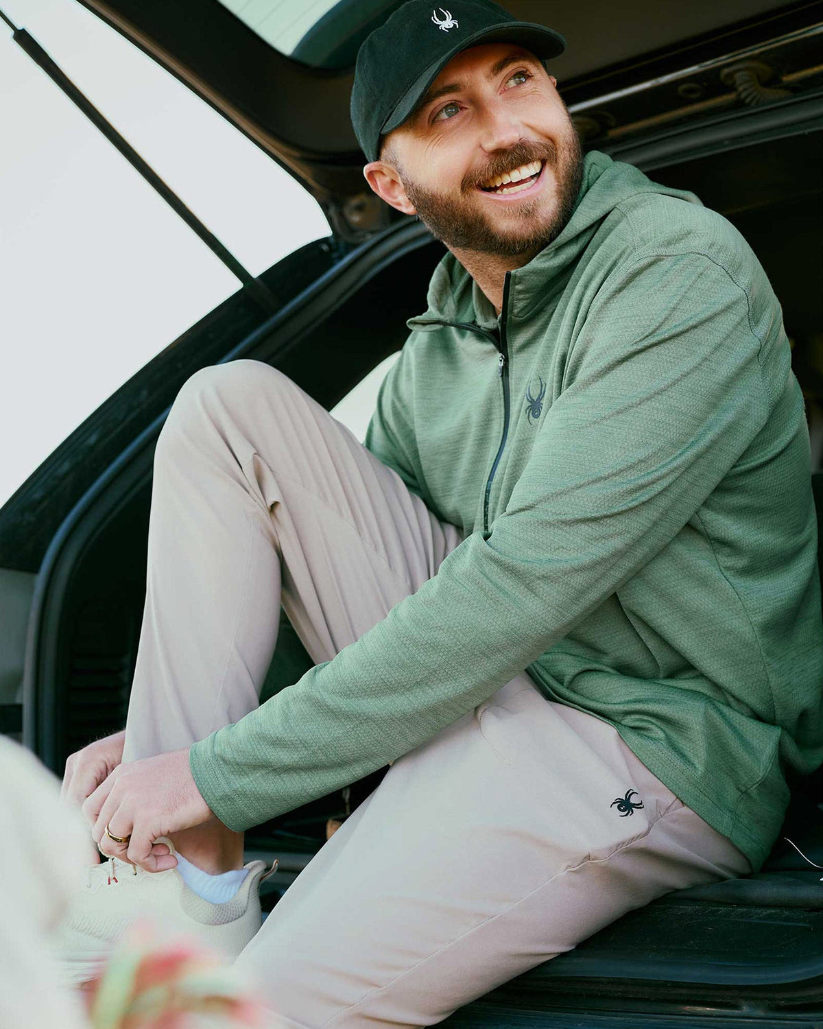 Men's Knit Half Zip - Spruce Green | Spyder Sweatshirt
