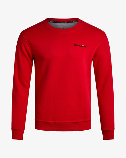 Men's Fleece Crew - Spyder Red | Spyder Sweatshirt