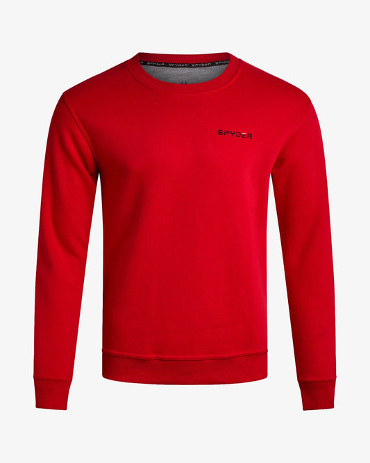 Men's Fleece Crew - Spyder Red | Spyder Sweatshirt